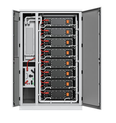 Kabinet Dingin Cairan 372KWh Tegangan Tinggi LiFePo4 Battey Storage System Modbus TCP IP67 Perlindungan