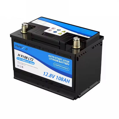 12.8V 108ah 1360CCA Baterai Lifepo4 isi ulang 1382WH Dengan Tegangan Nominal BMS Bawah Untuk Memulai Dan Menghentikan Mesin Otomotif