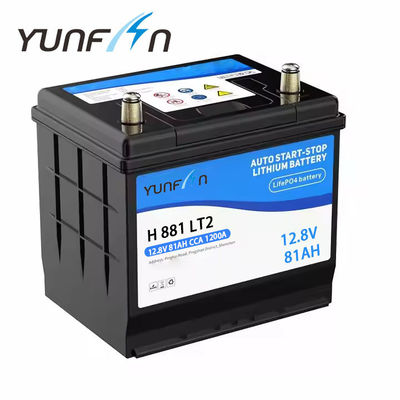 Start and Stop System Baterai mobil lithium-ion 12,8V 81ah dengan kepadatan energi tinggi LifePO4