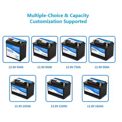 Auto Car Start-Stop Lifepo4 Lithium Battery D2360LT2 Dibangun dalam BMS 12.8V 60ah 900CCA untuk mobil keluarga dan truk ringan