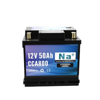 kualitas 12V 50Ah Sodium Ion Starting Battery 800CCA Bluetooth Performance High All-Weather Power Untuk Truk Kendaraan Laut Dan Performance pabrik