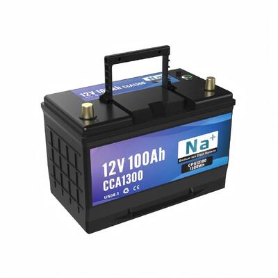 kualitas 12V 100Ah Sodium Ion Battery 1300CCA Bluetooth Ultra High Power Lithium Battery Untuk Heavy Duty Diesel Marine Dan Aplikasi Industri pabrik
