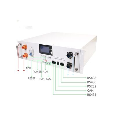 kualitas Baterai LiFePO4 YF4850LFP HES 48V 50Ah 2.4kWh Rack Mount Penyimpanan Surya Dengan BMS Cerdas Untuk Cadangan Rumah, Telekomunikasi, dan Sistem Off-Grid pabrik