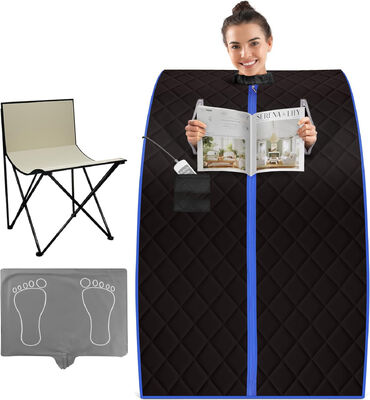kualitas OEM ODM Pabrik Langsung Sauna Ion Negatif Portable dengan Batu Tourmaline Grosir Pemanasan InfraMerah Jauh Detox Spa dengan 6 Panel Serat Karbon pabrik