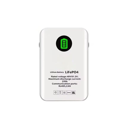 kualitas Baterai LiFePO4 yang dipasang di dinding Baterai penyimpanan surya 5,12kWh dengan Smart BMS untuk cadangan rumah dan hidup di luar jaringan pabrik