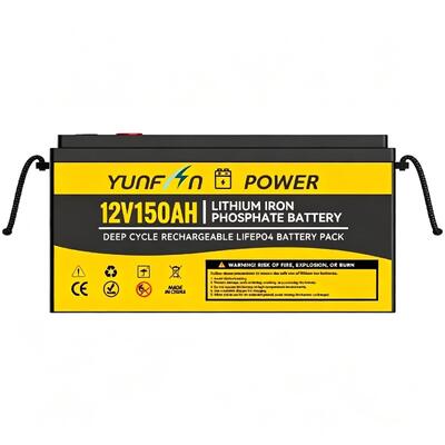 kualitas Baterai LiFePO4 12.8V 150Ah Langsung dari Pabrik Grosir OEM ODM BMS Bawaan untuk Penyimpanan Tenaga Surya RV Marine UPS Daya Cadangan pabrik