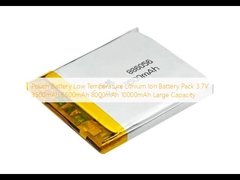 Baterai kantong Baterai Lithium Ion Suhu Rendah 3.7V 3500mAh 6500mAh 8000mAh 10000mAh Kapasitas besar