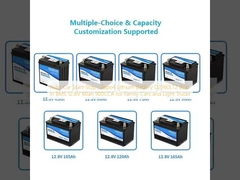 Auto Car Start-Stop Lifepo4 Lithium Battery D2360LT2 Dibangun dalam BMS 12.8V 60ah 900CCA untuk mobil keluarga dan truk ringan